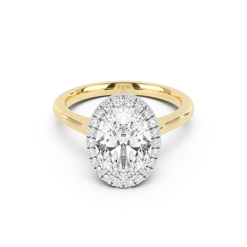 Aurora Halo Cathedral Ring