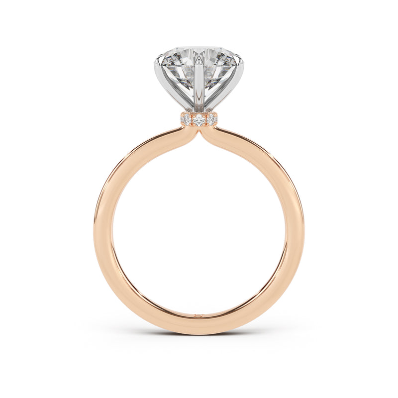 Ribbon Solitaire Engagement Ring