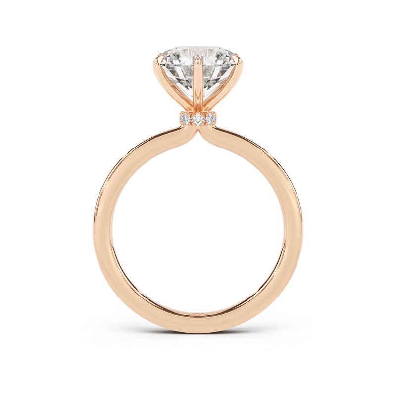 Ribbon Solitaire Engagement Ring