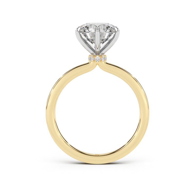 Ribbon Solitaire Engagement Ring