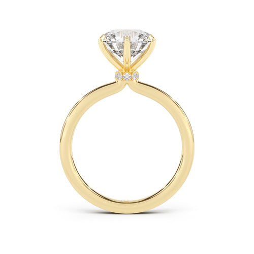 Ribbon Solitaire Engagement Ring