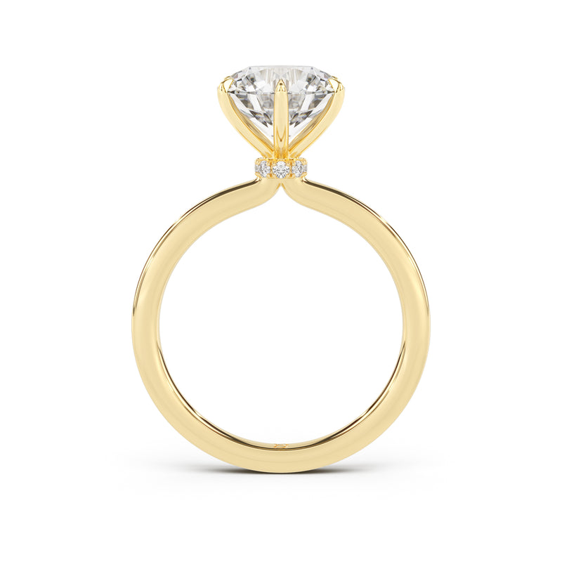Ribbon Solitaire Engagement Ring