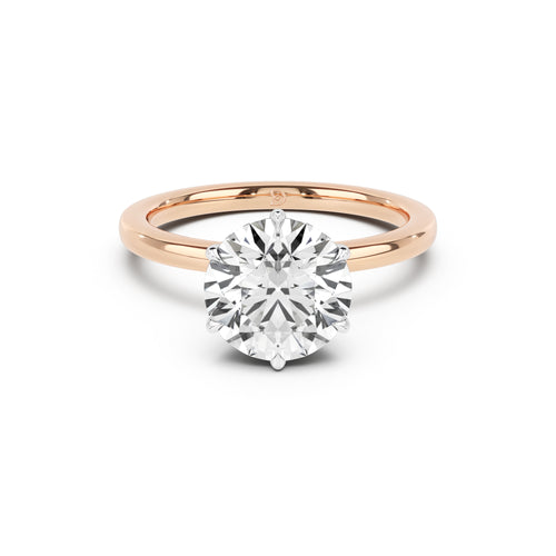 Ribbon Solitaire Engagement Ring