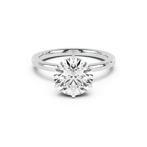 Ribbon Solitaire Engagement Ring