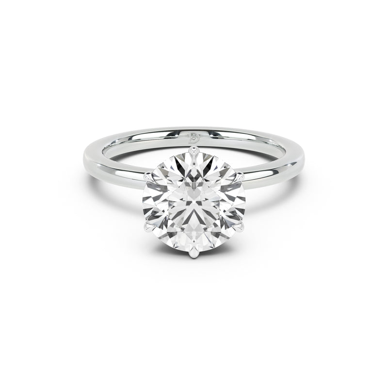 Ribbon Solitaire Engagement Ring
