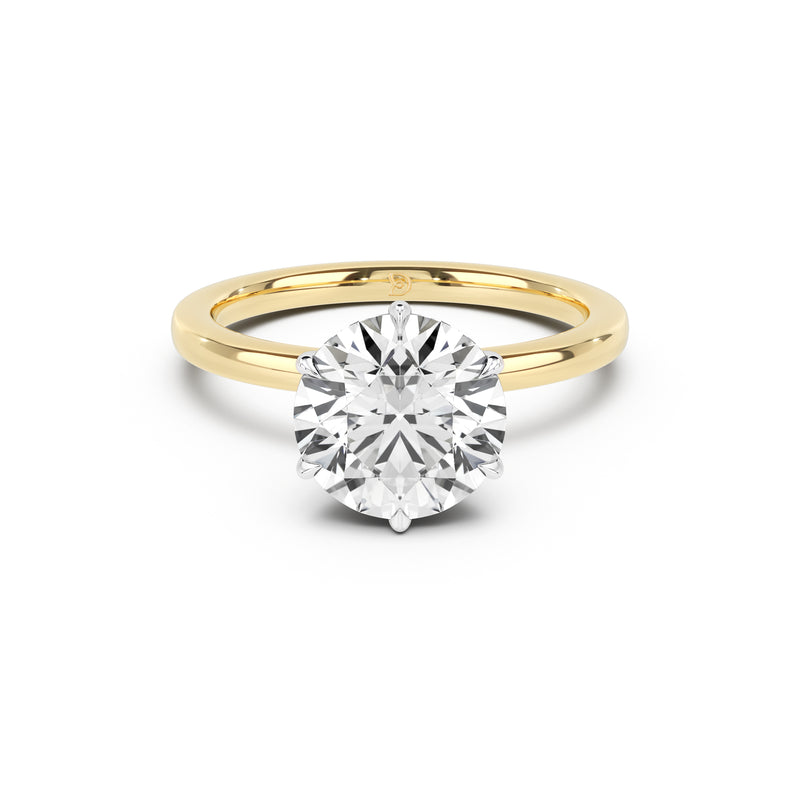 Ribbon Solitaire Engagement Ring