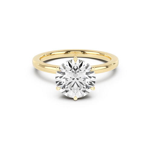 Ribbon Solitaire Engagement Ring