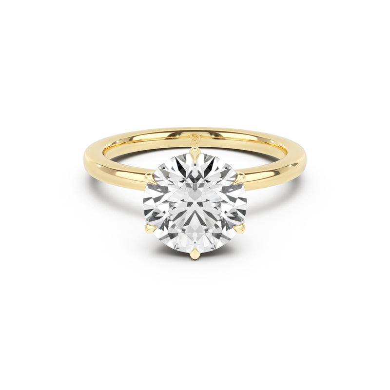 Ribbon Solitaire Engagement Ring