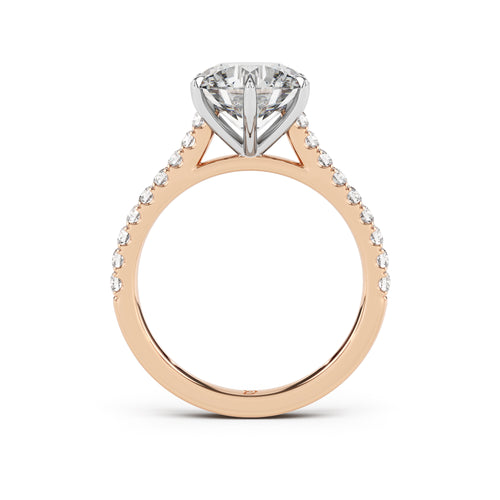 Theodore Engagement Ring with Diamond Band