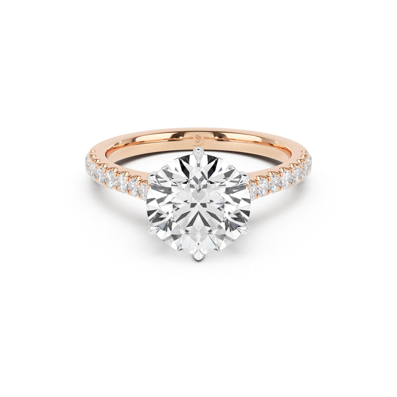 Theodore Engagement Ring with Diamond Band