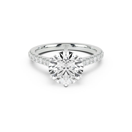 Theodore Engagement Ring with Diamond Band