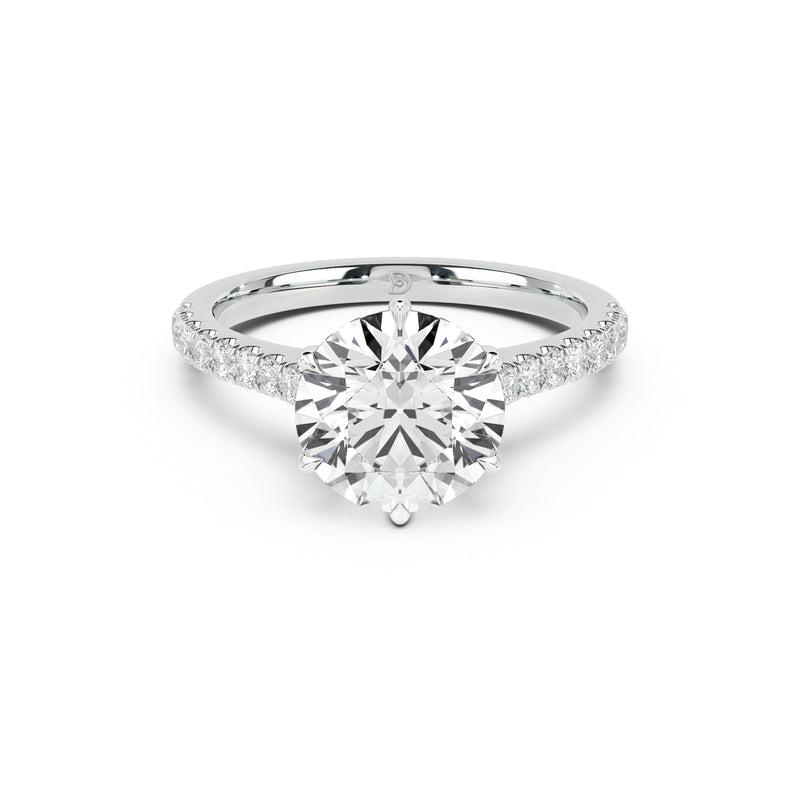 Theodore Engagement Ring with Diamond Band