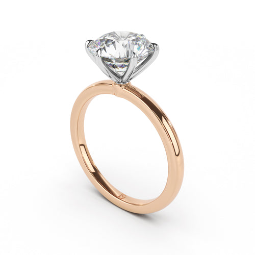DE Signature Solitaire Engagement Ring