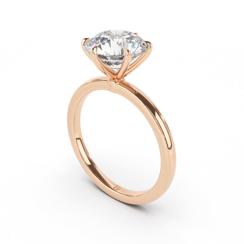 DE Signature Solitaire Engagement Ring