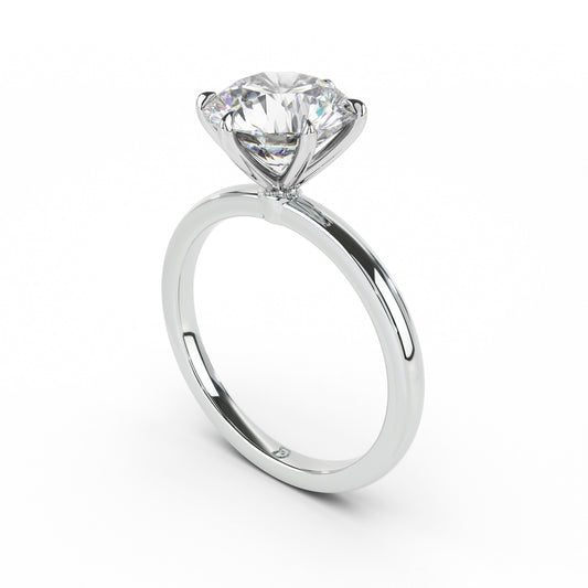 DE Signature Solitaire Engagement Ring