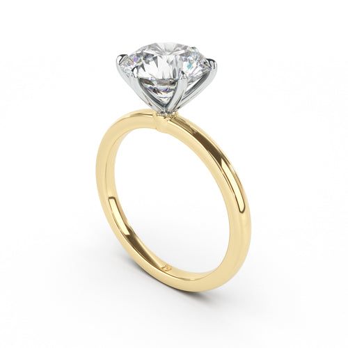 DE Signature Solitaire Engagement Ring