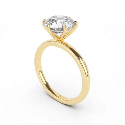 DE Signature Solitaire Engagement Ring