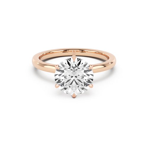 DE Signature Solitaire Engagement Ring