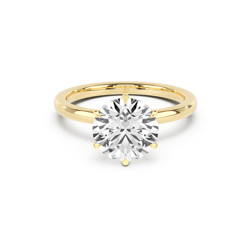 DE Signature Solitaire Engagement Ring