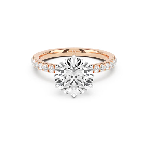 DE Signature Ring with Diamond Band