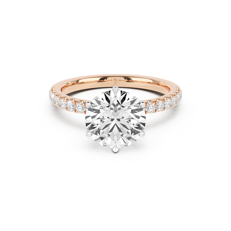 DE Signature Ring with Diamond Band