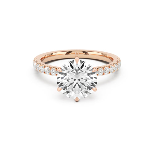 DE Signature Ring with Diamond Band