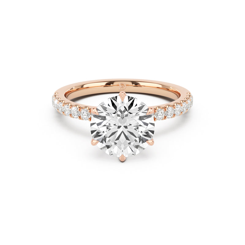 DE Signature Ring with Diamond Band
