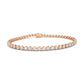 Medium Illusion Set Diamond Tennis Bracelet