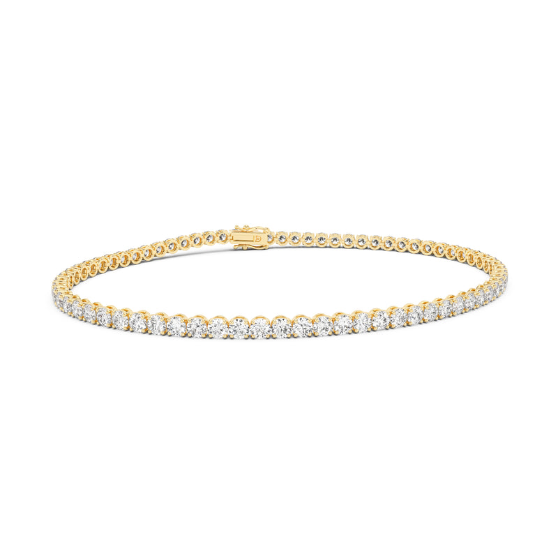 Small Square Cubic Zirconia Tennis Bracelet | Cavendish French