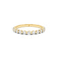 Single Shared Claw Diamond Band - Petite