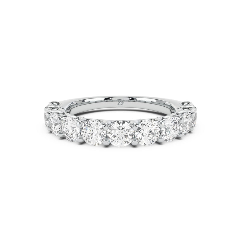 Scallop Shared Claw Diamond Band