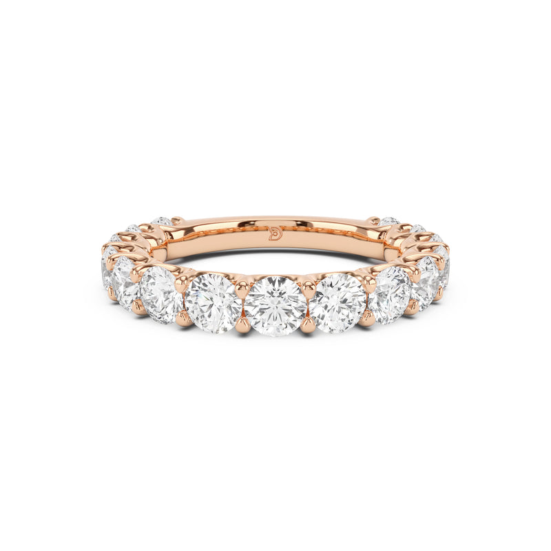 Scallop Shared Claw Diamond Band