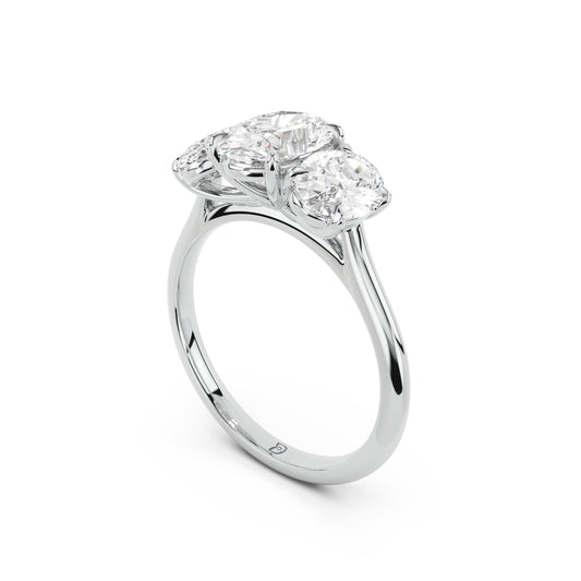 Selene Three Stone Engagement Ring