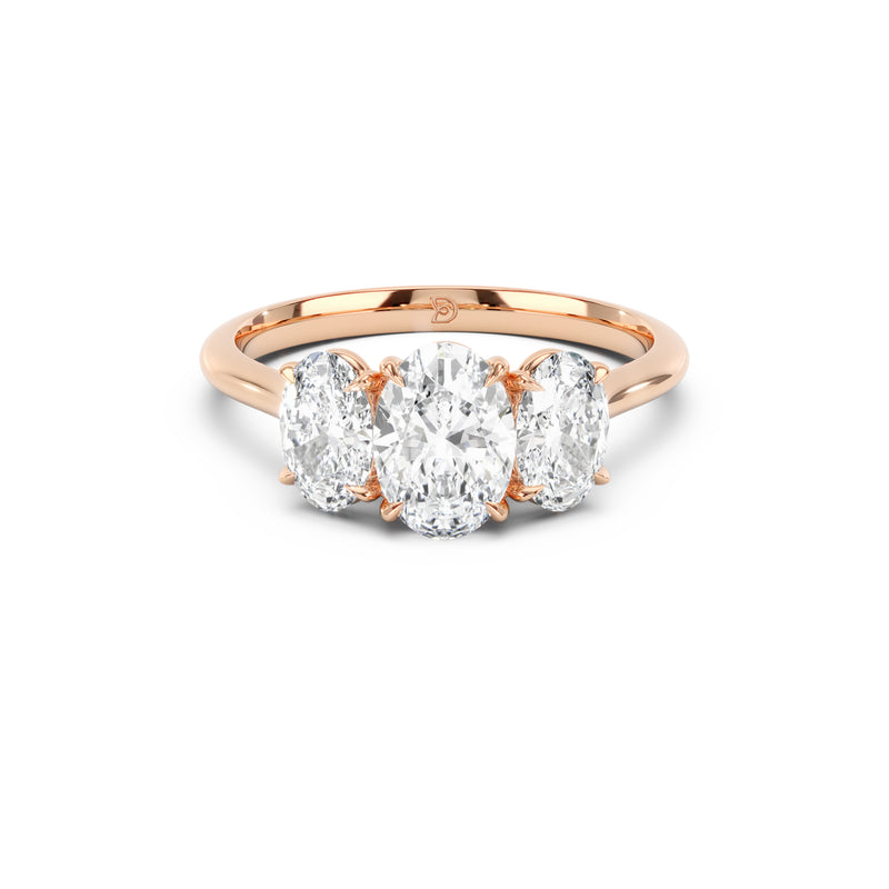 Selene Three Stone Engagement Ring