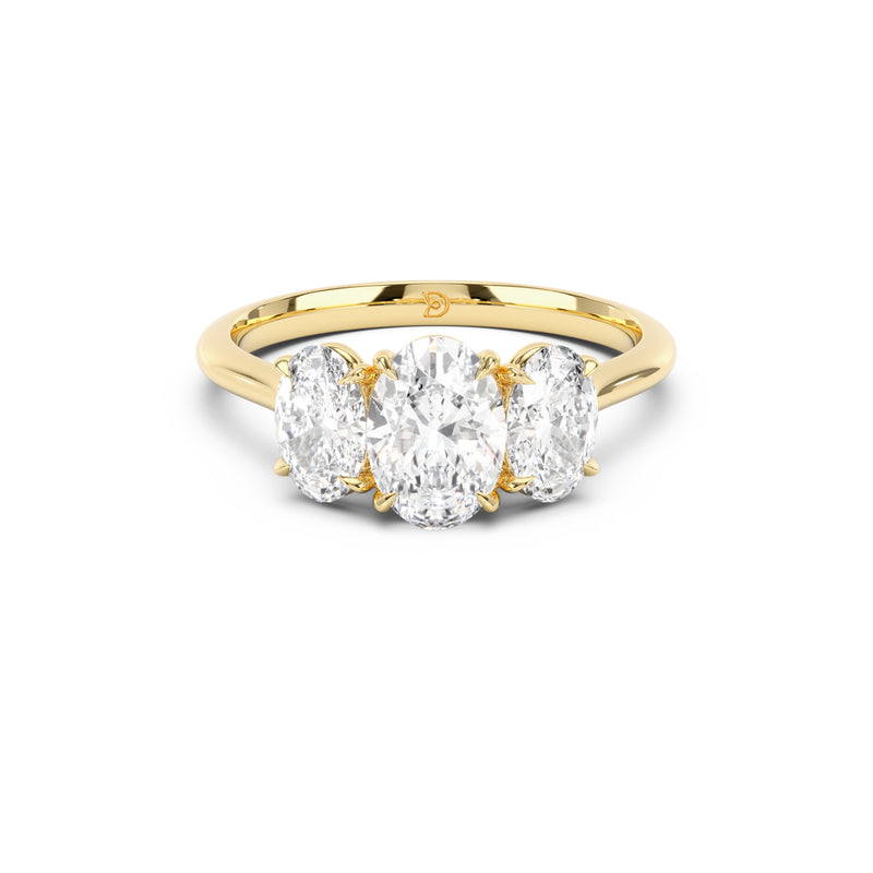 Selene Three Stone Engagement Ring