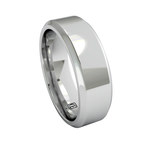 Flat Bevel Wedding Band