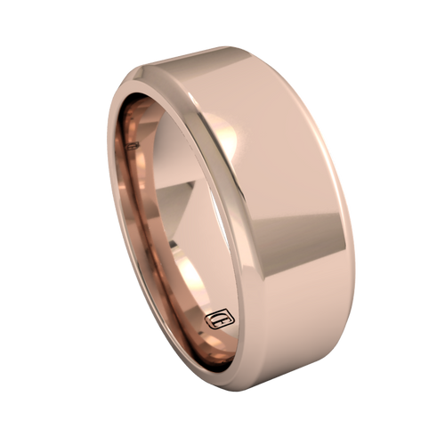 Flat Bevel Wedding Band