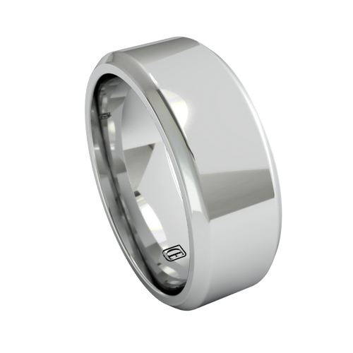 Flat Bevel Wedding Band