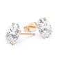 Classic Oval Diamond Stud Earrings