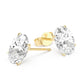 Classic Oval Diamond Stud Earrings