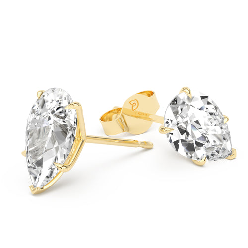 Classic Pear Diamond Stud Earrings