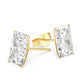 Classic Radiant Diamond Stud Earrings